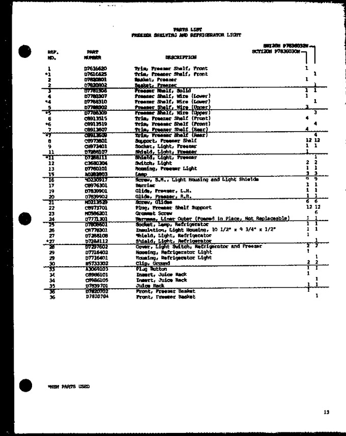 Diagram for SCTI20H (BOM: P7836030W)