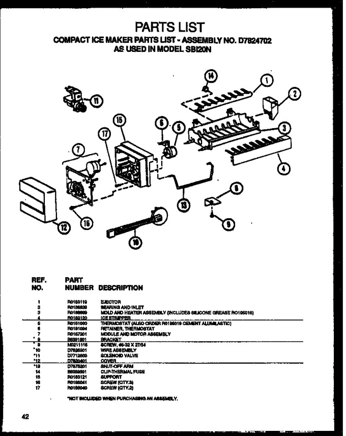 Diagram for SBI20NE (BOM: P1162902W E)