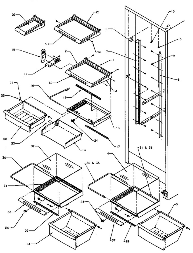 Diagram for SRI25S2L (BOM: P1194001W L)