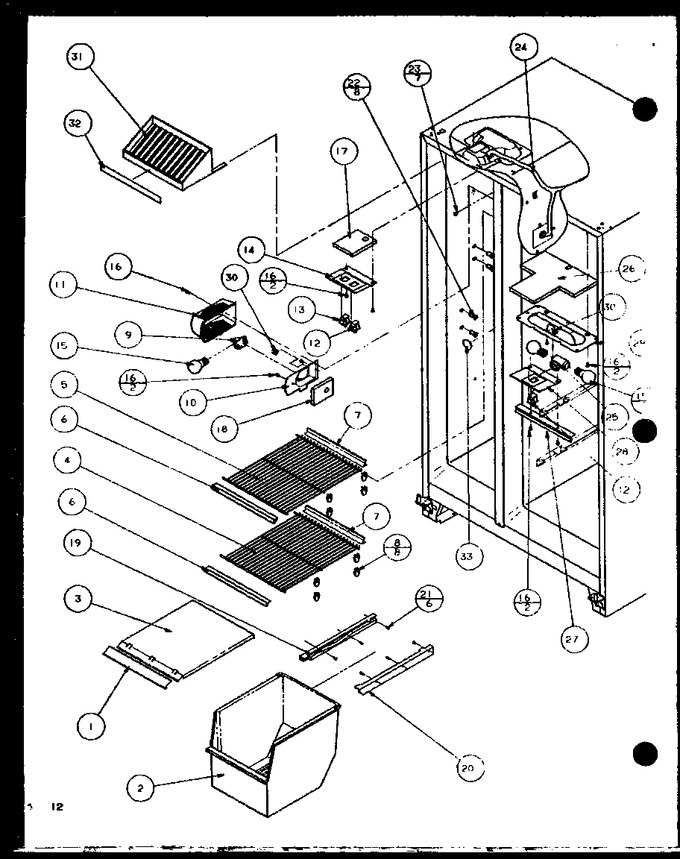 Diagram for SCDE25J (BOM: P7870104W)