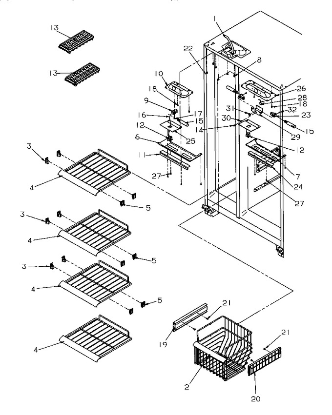 Diagram for SG521SBW (BOM: P1197001W W)