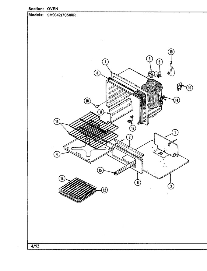 Diagram for SM9642A580R