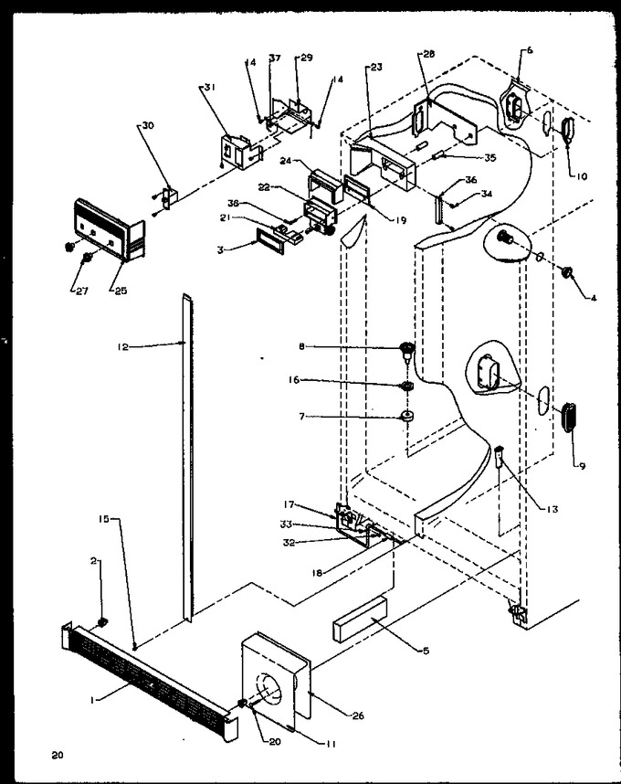 Diagram for SXD20NE (BOM: P1162504W E)