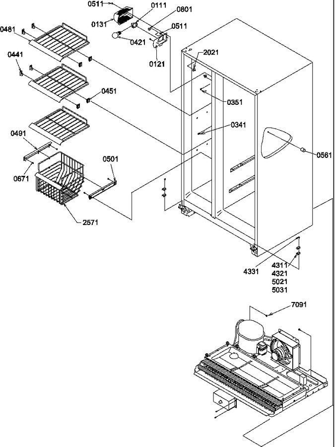 Diagram for SQD25TL (BOM: P1190427W L)