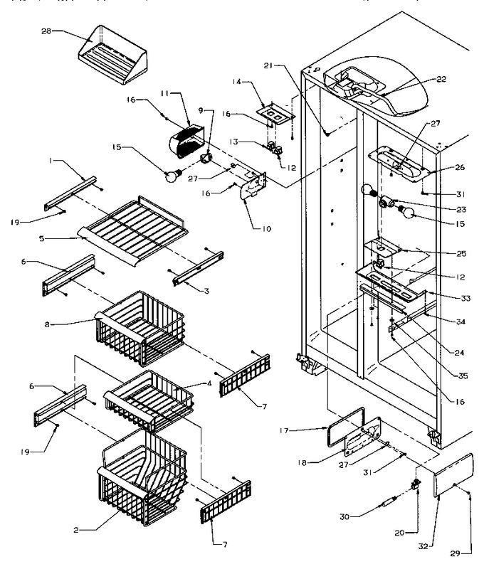 Diagram for SRD25S5L (BOM: P1190302W L)