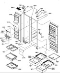 Diagram for 13 - Ref/fz Shelves, Lights, And Hinges
