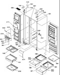 Diagram for 12 - Ref/fz Shelves, Lights, And Hinges
