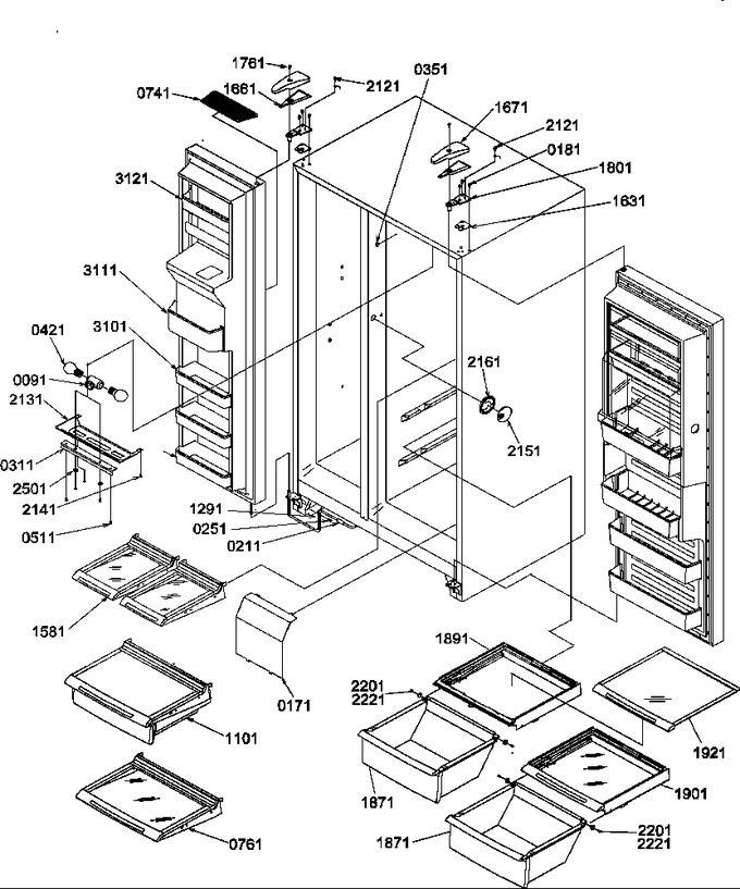 Diagram for SRDE25TE (BOM: P1190311W E)
