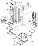 Diagram for 13 - Ref/fz Shelves, Lights, And Hinges