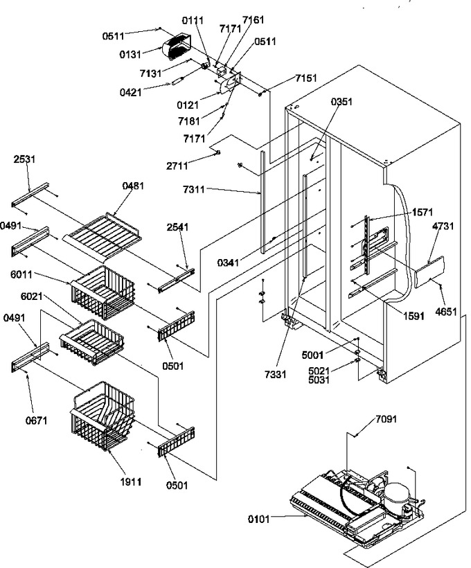 Diagram for SRDE520SBW (BOM: P1183104W W)
