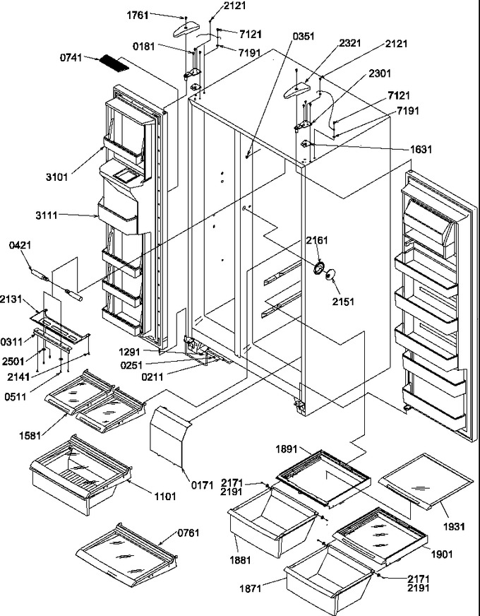 Diagram for SRDE520SBW (BOM: P1183104W W)