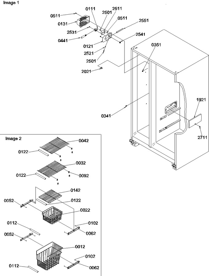 Diagram for SRDE522VW (BOM: P1320304W W)