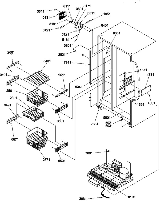 Diagram for SRDE528TW (BOM: P1310301W W)