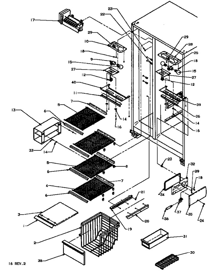 Diagram for SX19NW (BOM: P1168702W W)
