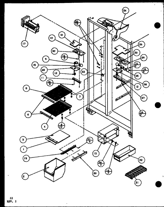 Diagram for SWP25H (BOM: P7836037W)
