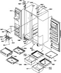 Diagram for 11 - Ref/fz Shelves, Lights, And Hinges