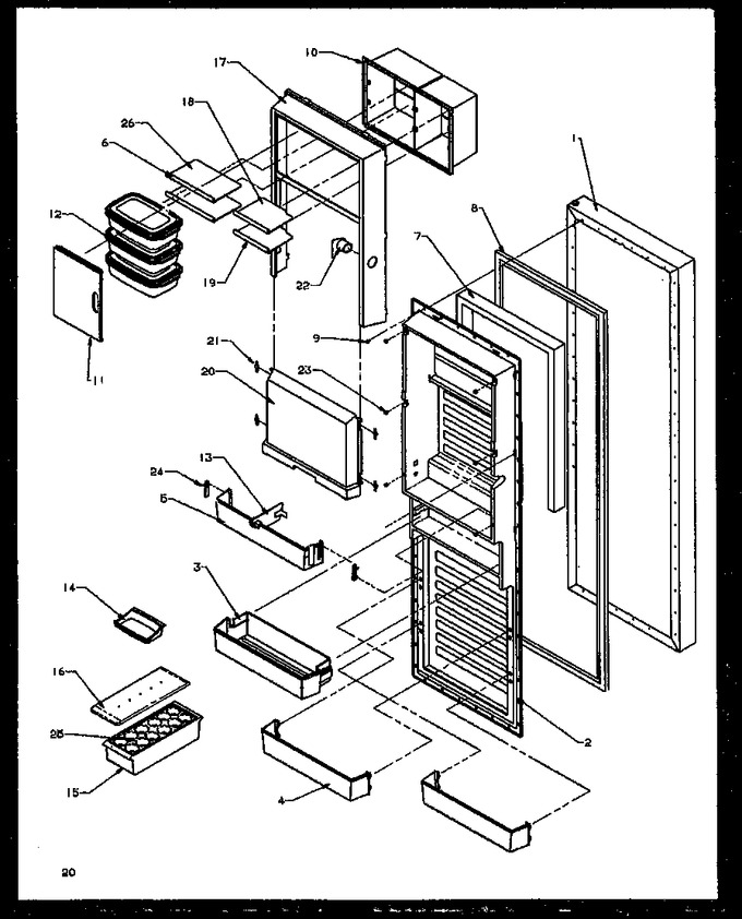 Diagram for SXD25NE (BOM: P1162406W E)