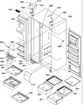 Diagram for 11 - Ref/fz /shelves, Lights, & Hinges
