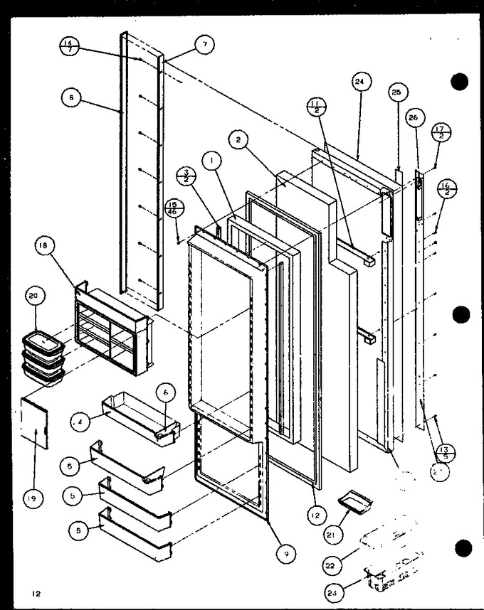 Diagram for SXDE25JB (BOM: P7870130W)