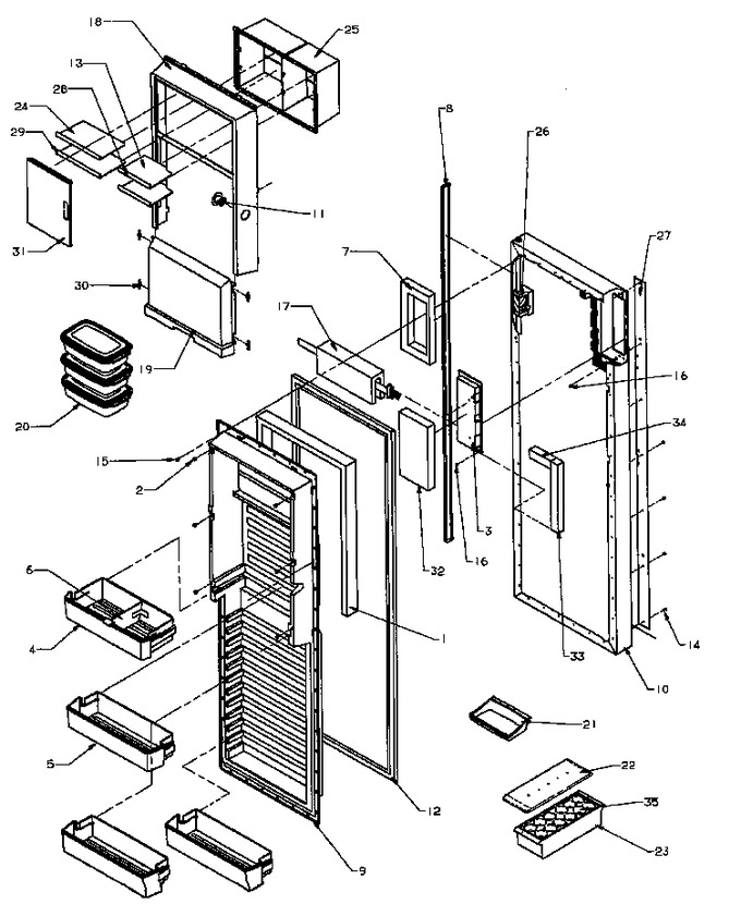 Diagram for SXDE27QE (BOM: P1162208W E)