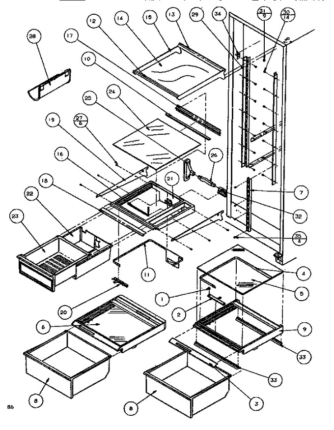 Diagram for SXDE522M (BOM: P1164002W)