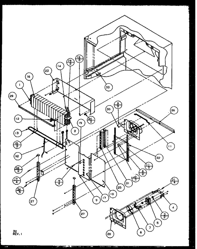 Diagram for TZI21RE (BOM: P1168001W E)