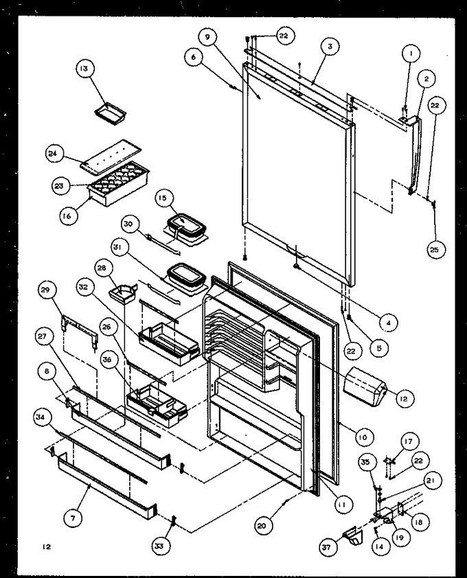 Diagram for TQ18RBG (BOM: P1158406W G)