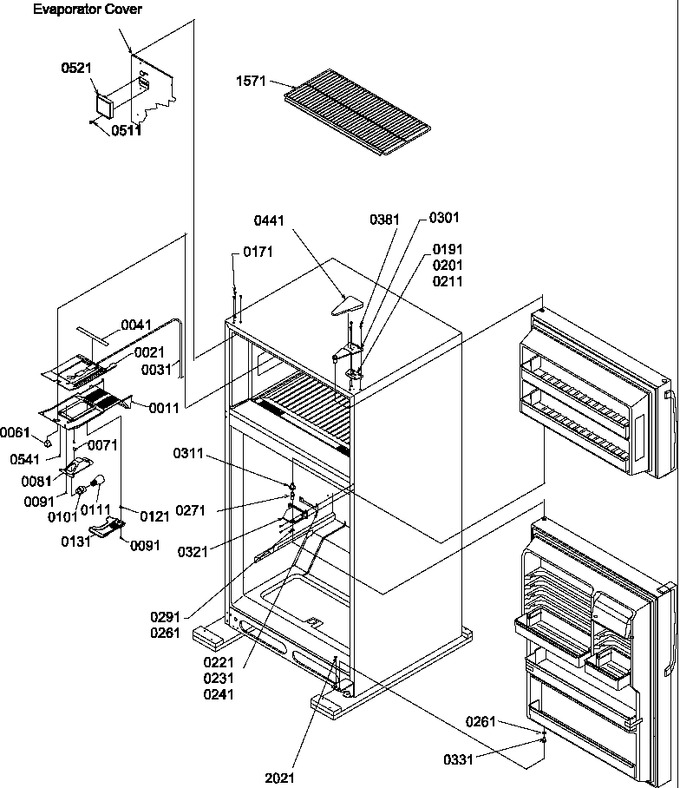 Diagram for TH21V2W (BOM: P1315902W W)