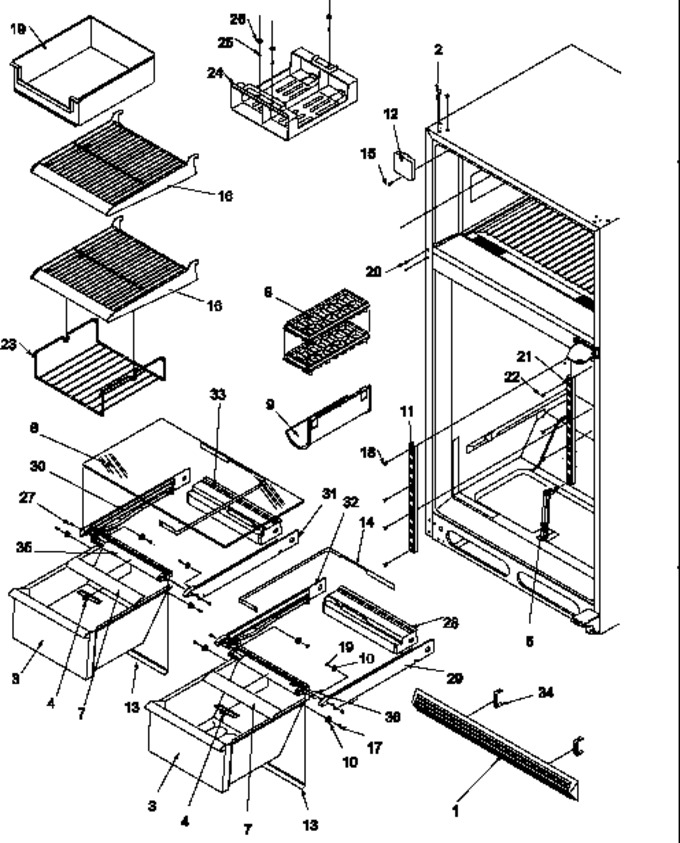 Diagram for TR25S5W (BOM: P1196402W W)