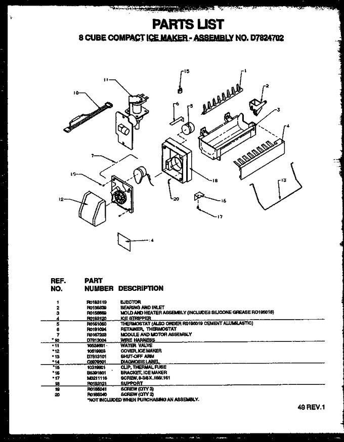 Diagram for TS18R2W (BOM: P1158411W W)