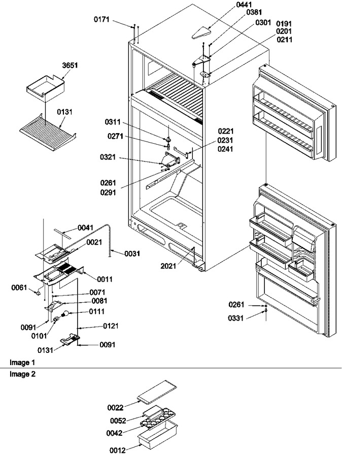 Diagram for TSI25VW (BOM: P1308102W W)