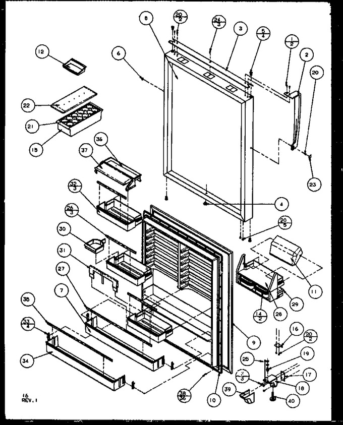Diagram for TZ19RW (BOM: P1158501W W)