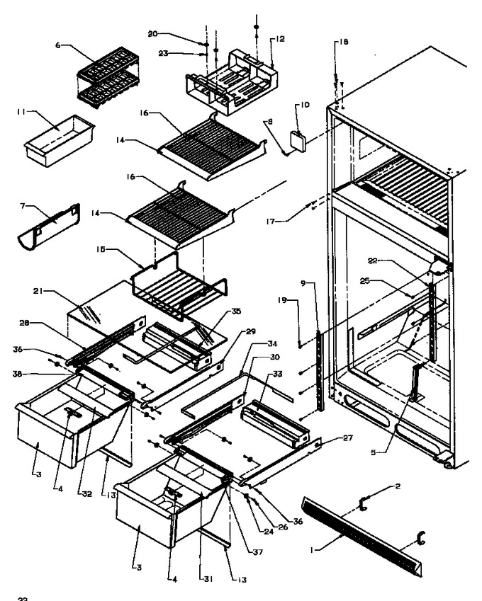 Diagram for TZI21R3E (BOM: P1182001W E)