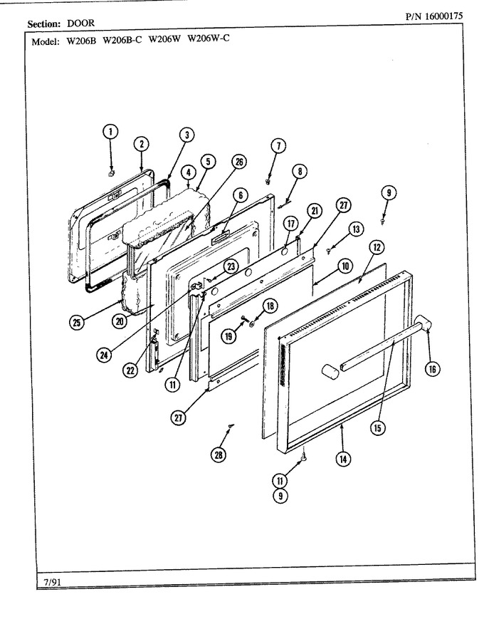 Diagram for W206W