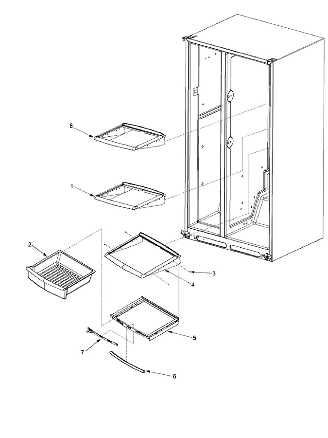 Diagram for XRSR665BW (BOM: PXRSR665BW0)