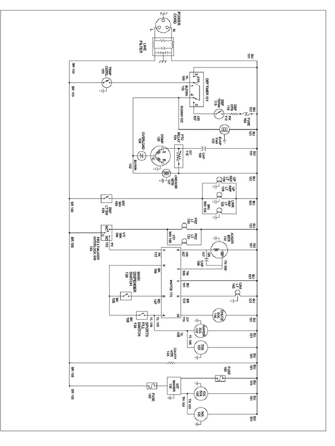 Diagram for XRSR665BW (BOM: PXRSR665BW0)