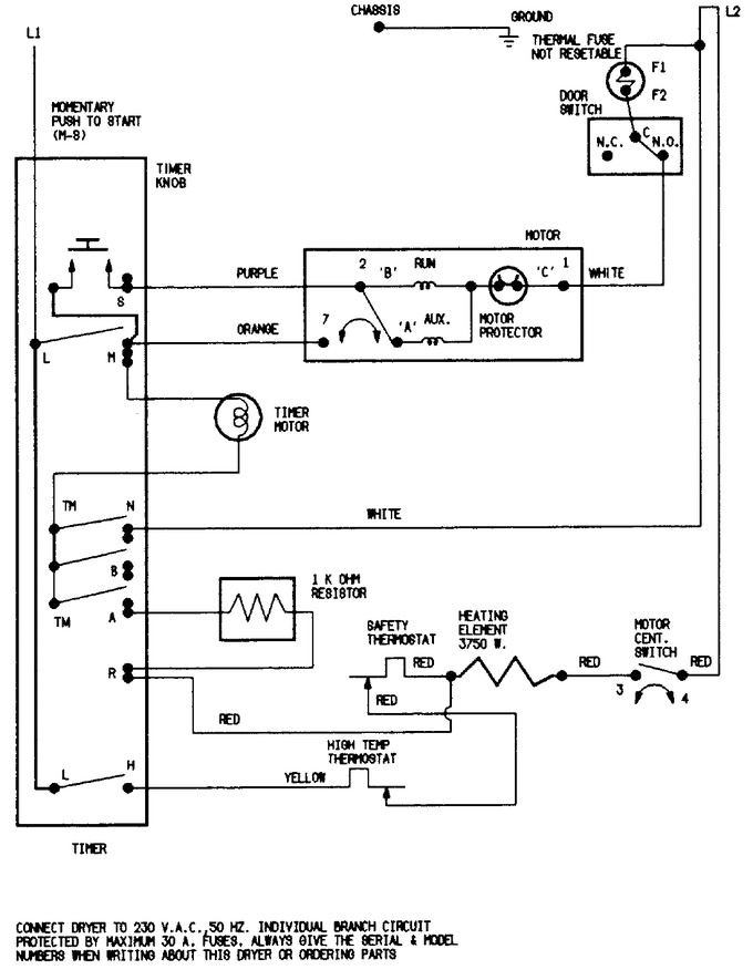 Diagram for YE205KGW