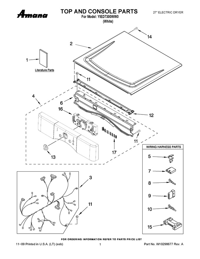 Diagram for YIED7300WW0