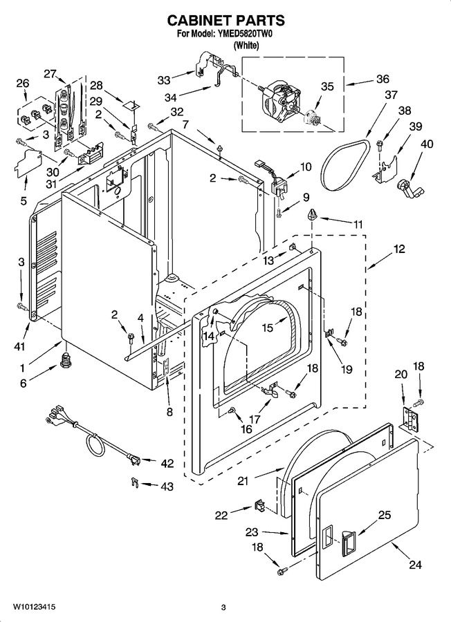 Diagram for YMED5820TW0