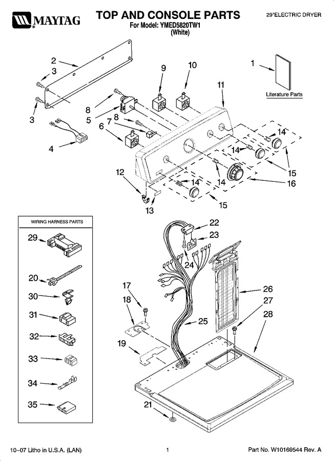 Diagram for YMED5820TW1
