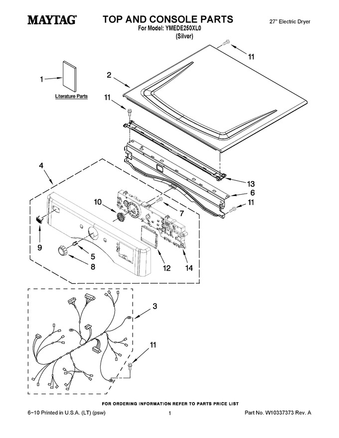 Diagram for YMEDE250XL0