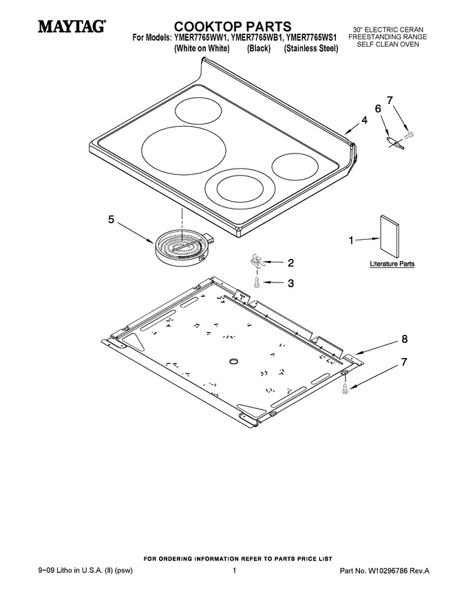 Diagram for YMER7765WS1