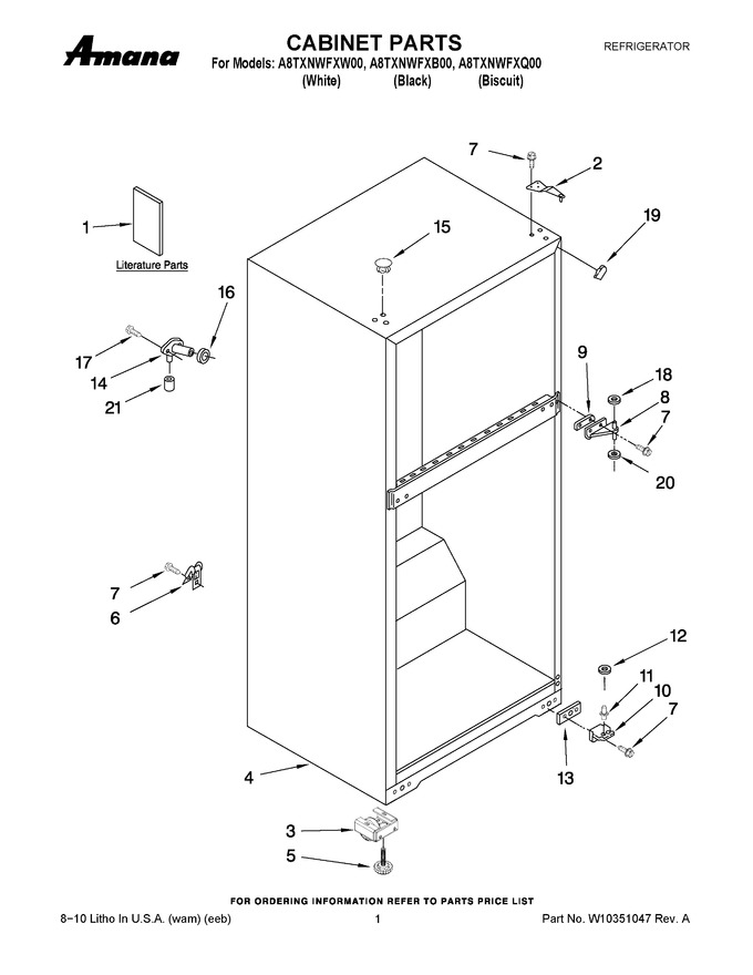 Diagram for A8TXNWFXQ00