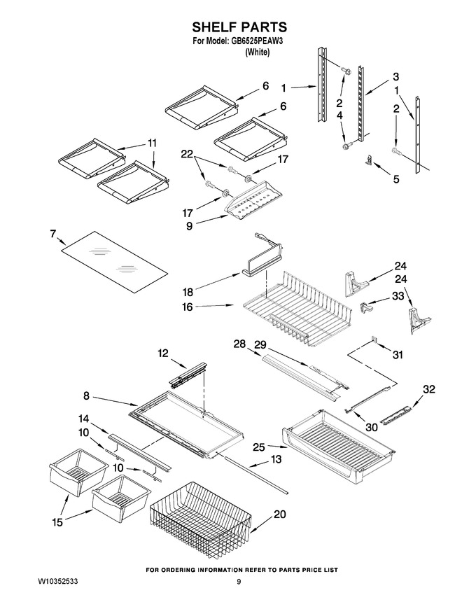 Diagram for GB6525PEAW3