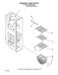 Diagram for 04 - Freezer Liner Parts