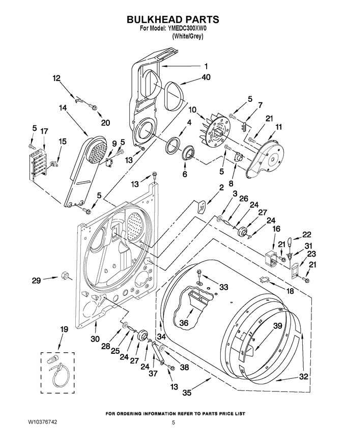 Diagram for YMEDC300XW0
