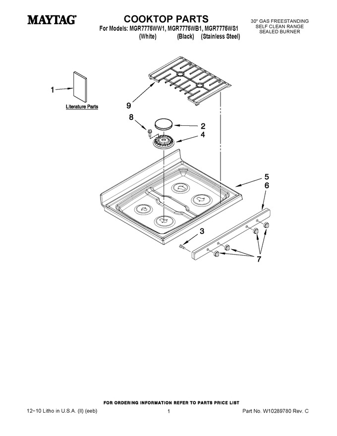Diagram for MGR7775WS1
