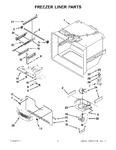 Diagram for 03 - Freezer Liner Parts