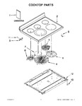 Diagram for 01 - Cooktop Parts