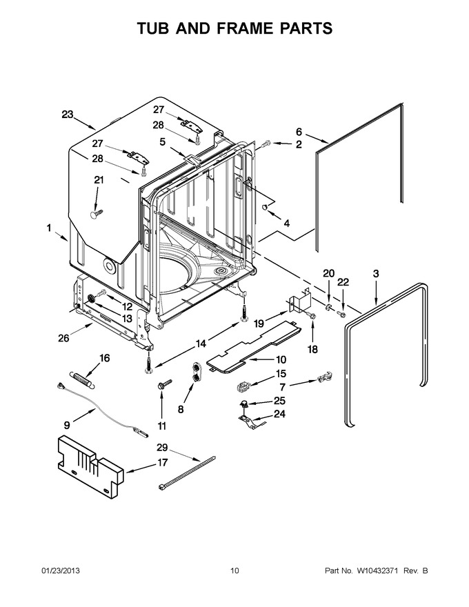 Diagram for JDB3650AWY5